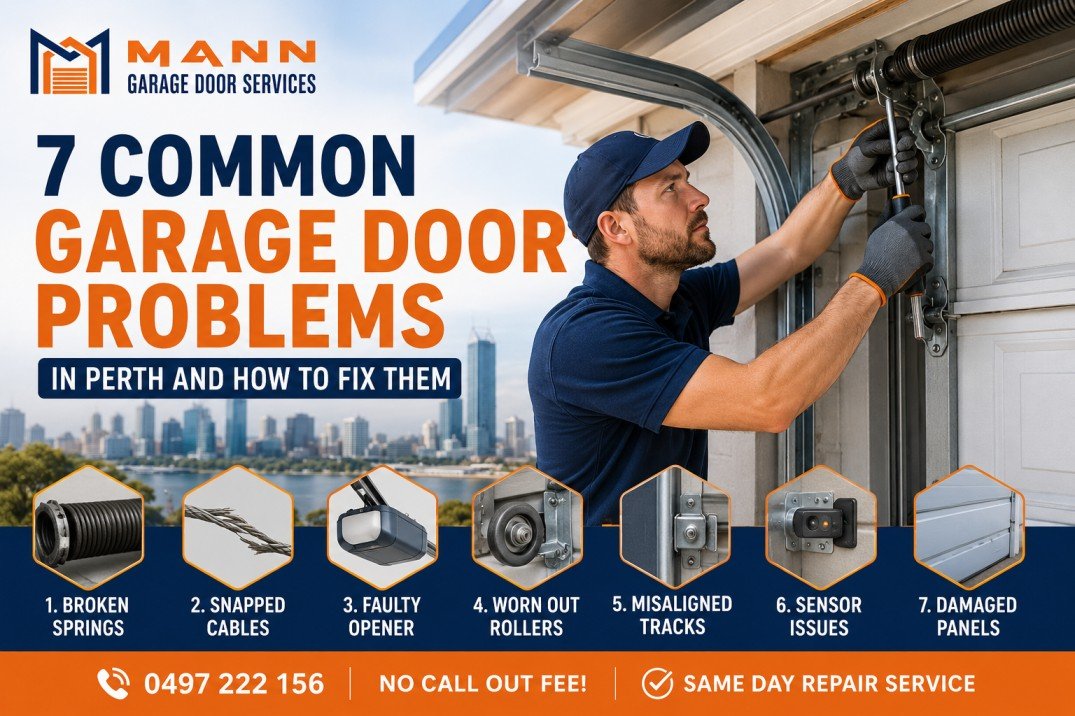 7 Common Garage Door Problems in Perth & Fixes